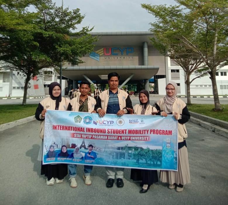 MAHASISWA BERSAMA SUPERVISOR PPL  DAN MAGANG STAI YAPTIP PASAMAN BARAT DI UCYP UNIVERSITY MALAYSIA 