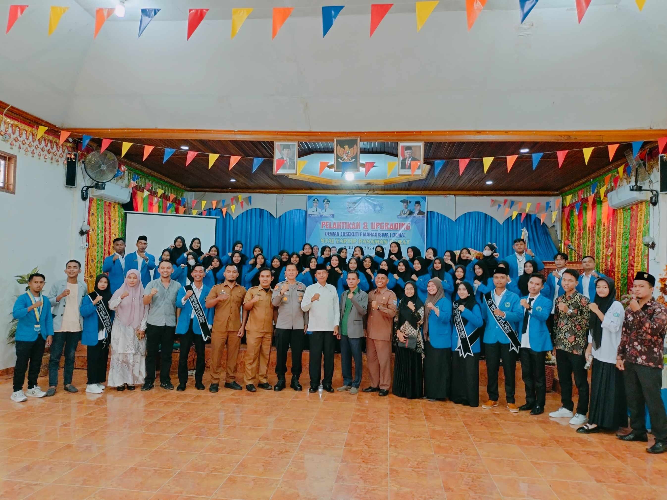 KETUA STAI YAPTIP PASAMAN BARAT LANTIK KETUA DAN PENGURUS DEMA PERIODE 2024/2025
